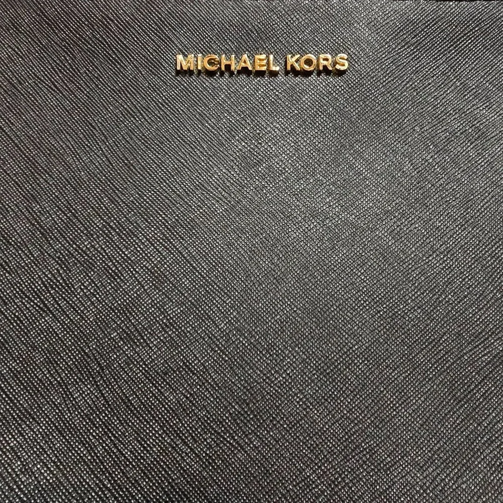 Michael Kors Black Crossbody with Gold Hardware Like‎ New Condition